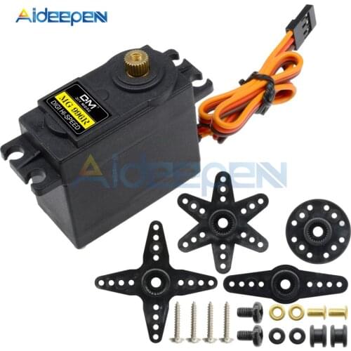 Servos Digital MG996R Servo Metal Gear for Car RC Model Helicopter Boat MG996 180 degrees (copper + iron gear)