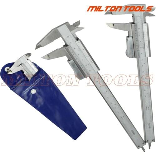 0-150mm 6inch stainless steel vernier caliper mono-block slider caliper DIN standard vernier caliper micrometer thicknness gauge