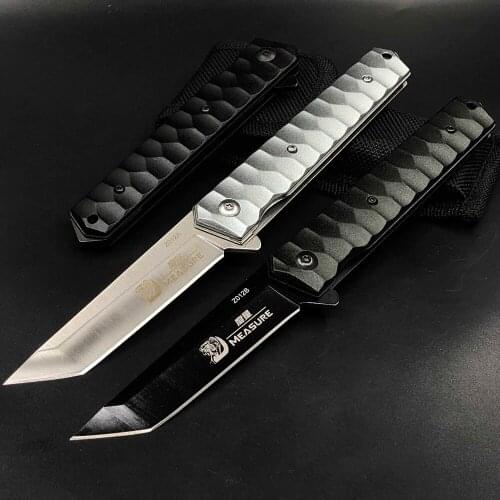 Folding Tactical Knife Outdoor Hunting Survival Knife Stainless Steel Camping Hiking Pocket Knives EDC Defense Multi Tools