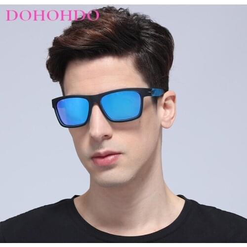 DOHOHDO Classic Men Night Vision Polarized Sunglasses Male Men Outdoor Sports Square Goggle For Fishing Driving Eyewear UV400
