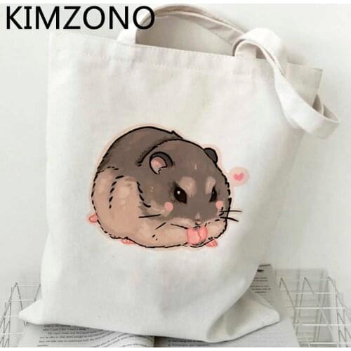 Hamster shopping bag cotton shopper tote shopper bolsa grocery bag sacola bolsas ecologicas fabric reciclaje custom
