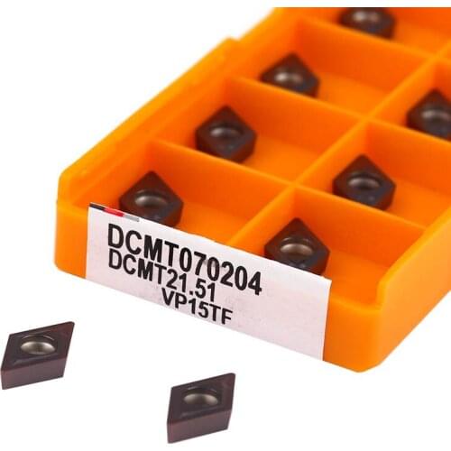 DCMT070204 DCMT070208 US735 UE6020 VP15TF Hard alloy blades CNC lathe tool Steel and Stainless steel turning tool Milling insert