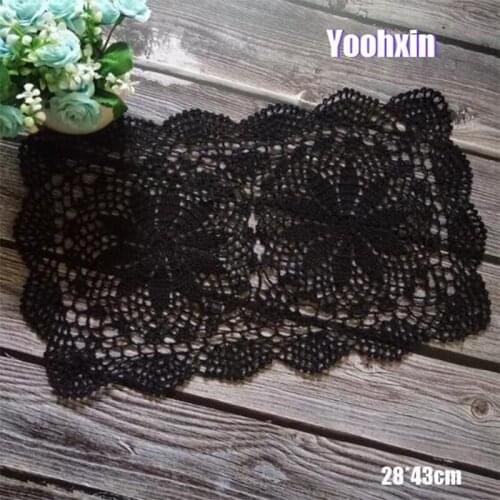 Vintage Lace cotton table place mat pad Cloth crochet placemat cup mug Christmas tea coffee coaster dining drink doily kitchen