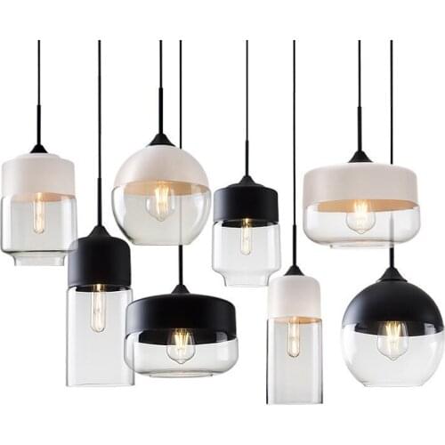 GZMJ Vintage Retro Loft Pendant Light Glass Globe Pendant Lamps Hanglamp Home Decor Fixtures Abajur Lampen Pendant Led Lights