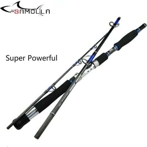 High Strength Boat Fishing Rod Three Section SuperHard Fishing Rod For Big Fish Peche En Mer Canne A Peche Carbonne Spinning Rod