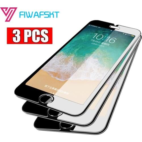 3 PCS / Lot Tempered Glass for iPhone 11 Pro Max 7 8 6 6s Plus SE 2020 5 5s Screen Protector for iPhone XS Max XR 6.1 Phone Case