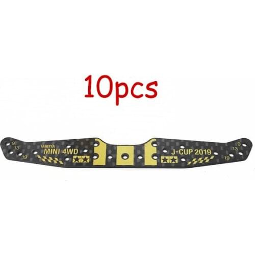 10Pcs 1.5mm HG Carbon Fiber Front Roller Setting Stay 95121 J-CUP 2019 for Tamiya Mini 4WD Car Models
