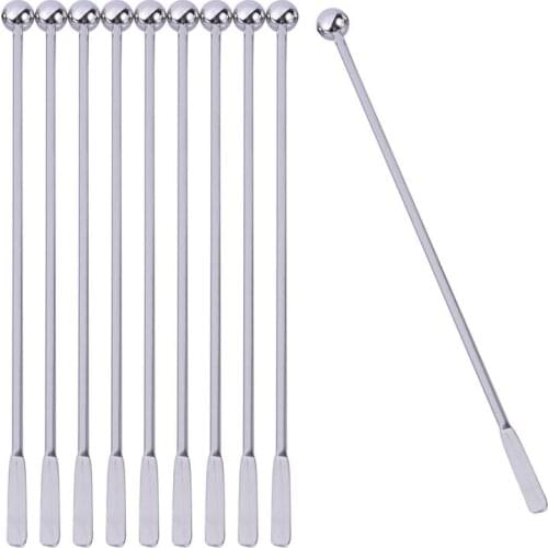 19cm Creative Stainless Steel Mixing Cocktail Coffee Stirrers for Wine Metal swizzle stick Coffee stir sticks