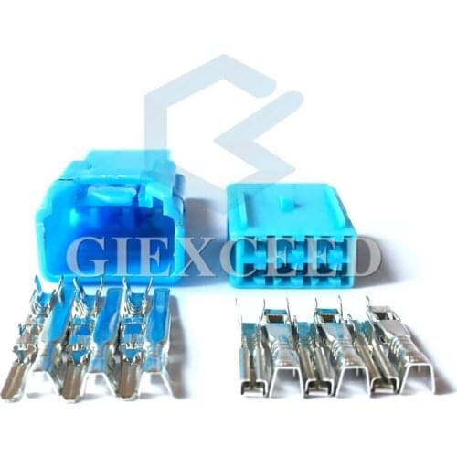 2 Sets 6 Pin Harness Connector Cable Wire Connectors Female Male Socket With Terminals