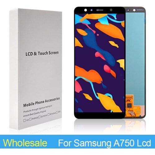 1Pcs Wholesale For Samsung Galaxy A750 Lcd A750F Display With Touch Screen Digitizer Assembly A7 2018 Display Panel