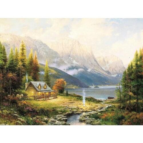 A3617 11CT/14CT/18CT/25CT/28CT night snowing patterns Counted Cross Stitch DIY Cross Stitch Kits Embroidery Needlework Sets