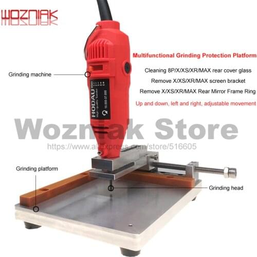 WOZNIAK For iPhone Framed iron rim Grinding machine XS Removal Camera Ring Glass Cutting Machine for Removal of Back Cover