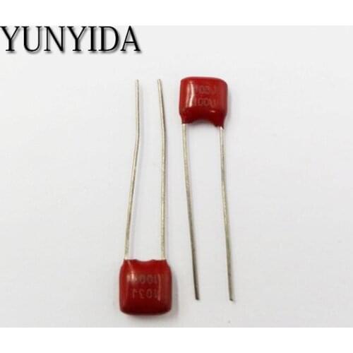 Free Shipping 10pcs CBB 100V 103J 0.01UF 10NF P5 Metallized Film Capacitor