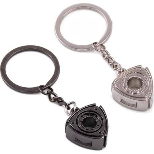 Keyring Rotary Wankel Engine Rotor For Mazda RX7 RX8 2 3 6 Atenza Axela Keychain Turbo Car Accessories Parts Jdm keychain