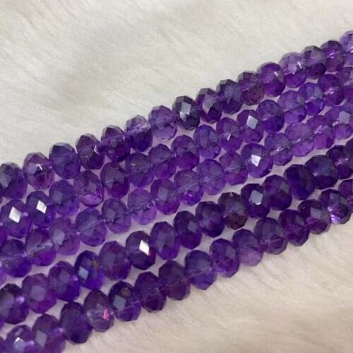 AAA amethyst heishi beads natural gemstone beads DIY spacer beads for jewelry making strand 15" wholesale