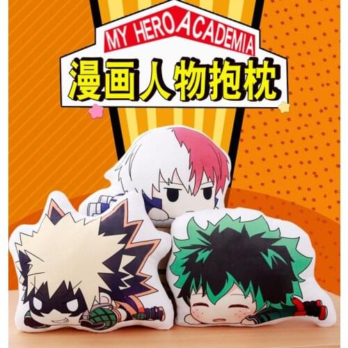My Hero Academia Todoroki Shoto & Midoriya Izuku & Bakugou Katsuki Decorative Cushion Throw Pillow Anime Bed Sofa Deco Gift