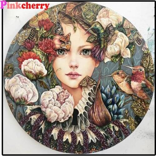 Diy Diamond Painting Butterfly girl Cross Stitch Diamond embroidery 5d diamond mosaic rhinestone puzzle Fairy Birds Home Art