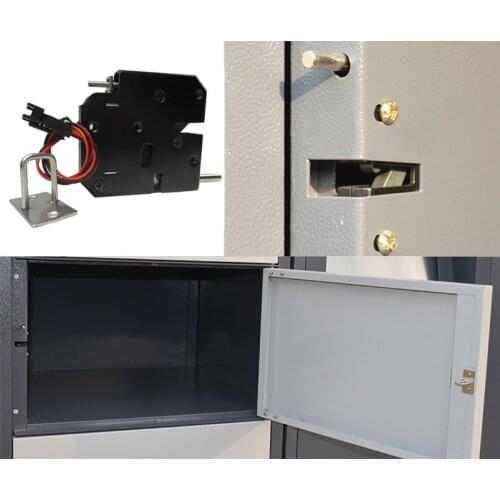 Solenoid Lock Cabinets Magnetic Lock 12VDC 2A Electric Control File Case Cupboard Cabinet Drawer Lockers Lock Push To Open