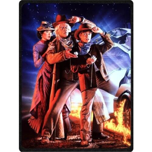 Custom Back to the Future Throws Flannel Blanket For Air/Sofa/Bedding Winter Warm Soft Bedsheet Home Textile