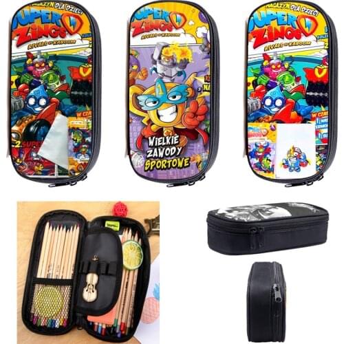 Hot Super Zings Series 5 Pen Bag 3D Anime Storage Beauty Pouch Superzings Pencil Case Cosmetic Makeup Multifunction Stationery