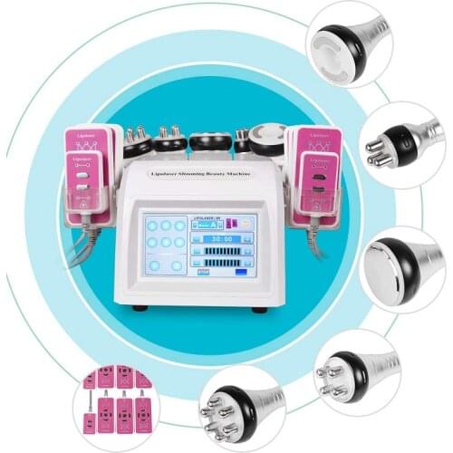 Laser six-in-one beauty instrument, body beauty instrument, multifunctional lipoRF negative pressure 40K fat exploding instrumen