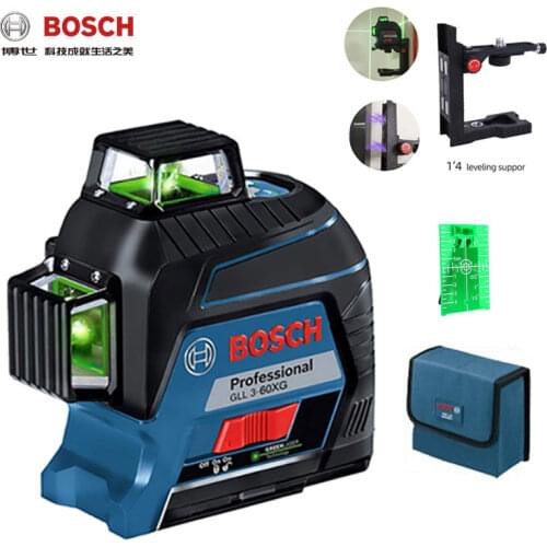 Bosch 12-Lines Laser Level With Tripod Green Laser Leveling Projection Line For Home Decoration Laser Level Outdoor Available