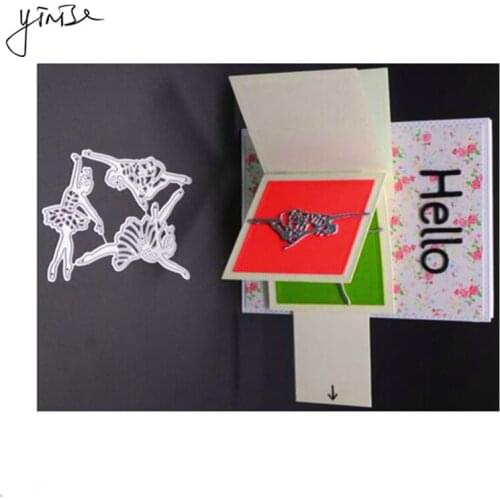 Scrapbook DANCE GIRLS Metal Cutting Dies For Scrapbooking Stencils DIY Album Cards Decoration Embossing Folder Die Cuts Cutter