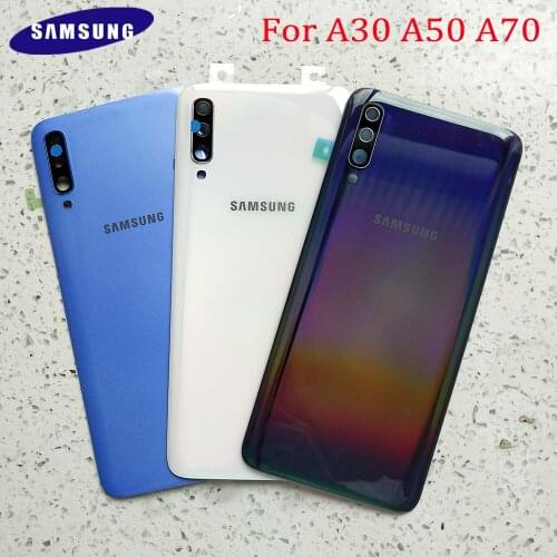 Original Samsung Galaxy A30 A50 A70 2019 A305F A505F A705F Battery Back Cover Rear Door Housing Replacement Repair Parts + Logo