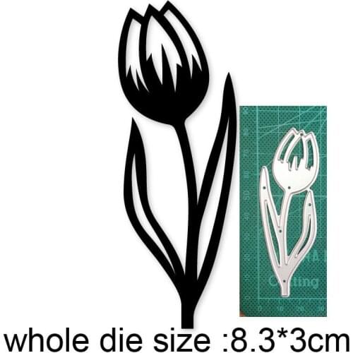 Tulip Flower Dies New 2021 Metal Cutting Dies for DIY Scrapbooking Paper and Card Making Decorative Embossing Dies Craft dies
