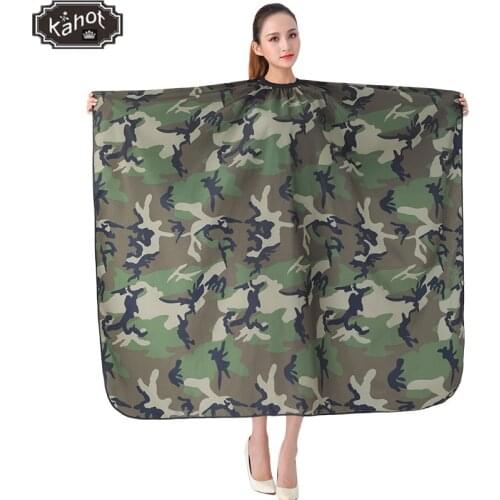 Adult Salon Barber Haircut Aprons Hairdressing Cape Camouflage ArmyGreen Waterproof Cutting Gown Hair Cloth Wrap