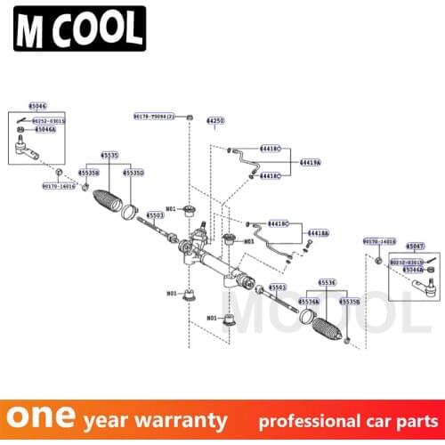 For Right hand drive Power Steering Rack for Hyundai Sante Fe SUV year 2007 442500K720