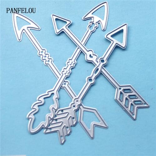 PANFELOU Metal craft arrow paper die cutting dies for Scrapbooking/DIY Easter wedding Halloween cards
