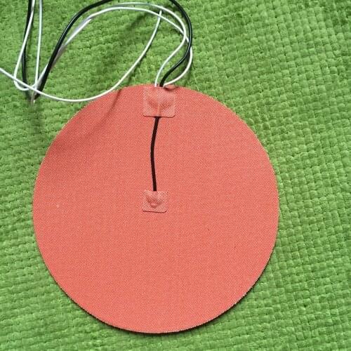 Dia150mm,300W 12V,w/3M PSA & NTC 100K Thermistor,Round Silicone Heater Pad,3D Printer Heater,Heatbed, Electric heating Warming