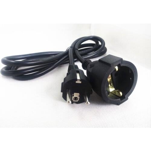 VDE Schuko female EU to Schuko male EU Socket Short Adapter Cable For UPS PDU About 30CM,EURO UPS/PDU Power Cord