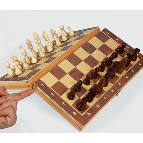 New Design 3 in 1 Wooden Chess Backgammon Checkers Travel Games Chess Set Board Draughts Entertainment Christmas Gift