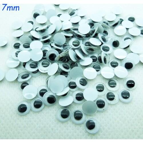 1000pcs Hot Sell 7mm Plastic Dolls Scrapbook Eyes For Children Handmade DIY Scrapbooking Crafts A00-7