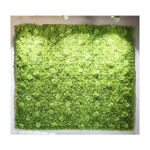 2.4M x 2.4M Grass Green Wedding Flower Wall Peony with Dalia Wedding Flower Backdrop Stage Decoration