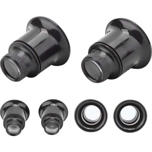 2pcs 20X Monocular Magnifier Magnifying Glass Loupe Lens for Watchmaker Jewelry Watch Repair Tool Accessory