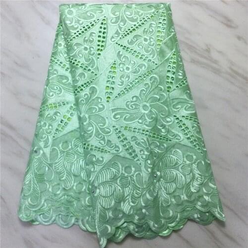 2021 High Quality Stone Water Soluble Embroidery African Cord French Guipure Swiss Cotton Lace Fabric For Dress 5y/Lot P12724
