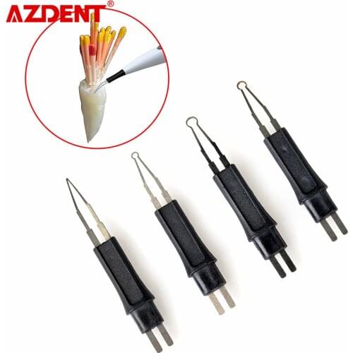 4 pcs/pack Dental Heated Gutta Cutter Tips for Gutta Percha Point Heating Cutter Tooth Gum