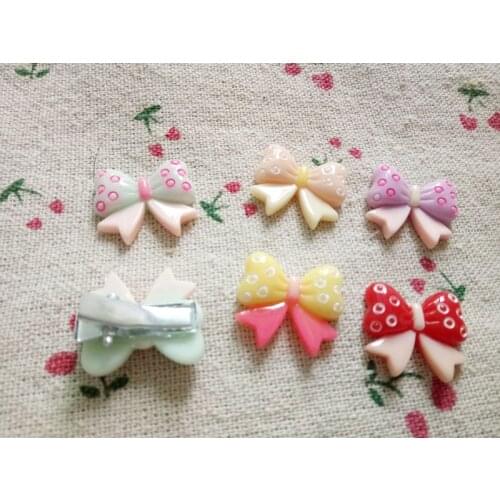 Pet Accessories resin pet hairpin clip Dog Bows Dog Grooming Hair Bows Pet Gifts 30pcs