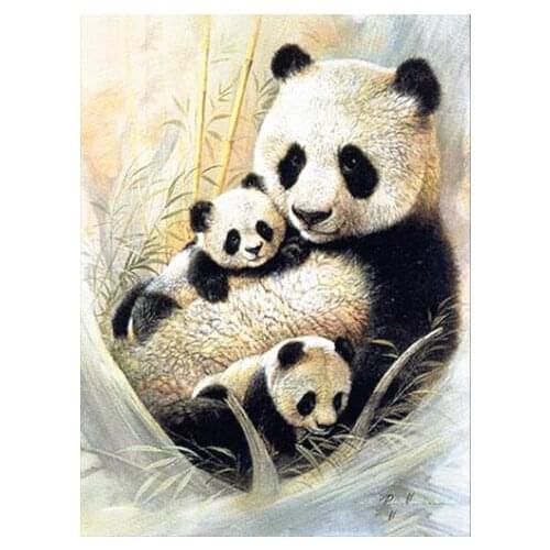DIY Diamond Painting Panda Diamond Embroidery Cross Stitch Diamond Mosaic Picture of Rhinestone Decoration Home Gift Drop Ship