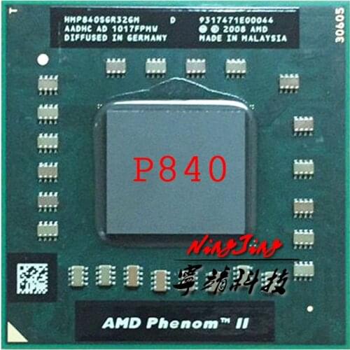 AMD Phenom II Triple-Core Mobile P840 1.9 GHz Three-Core Three-Thread CPU Processor HMP840SGR32GM Socket S1