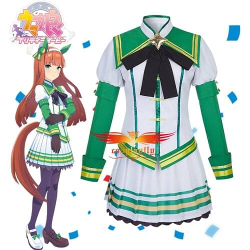 Anime Comic Umamusume: Pretty Derby Silence Suzuka Cosplay Costumes Special Week COS Women JK Uniform Top Skirt Bow Halloween