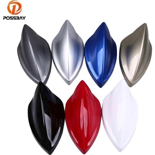 POSSBAY Car Signal Radio Aerials Shark Fin Antenna FM/AM Amplifier Ninth Generation Universal Roof Shark Antennas for BMW Kia