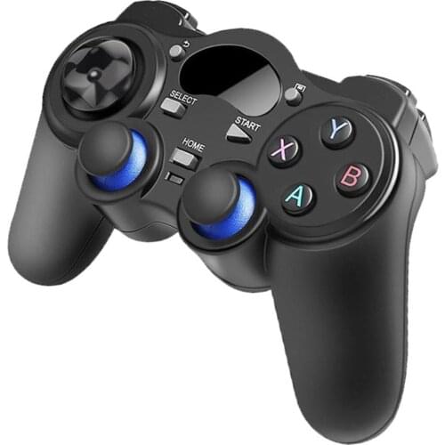 2.4G Wireless Gamepad with OTG Converter and Mobile Phone Holder for PS3 Phone