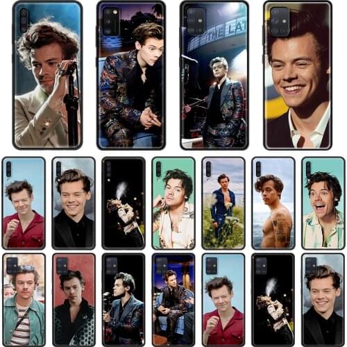 Case For Samsung Galaxy A50 A51 A70 A71 A10 A20 A30 A40 A11 A21s A31 A41 TPU Soft Black Phone Cover Harry Styles Fine Line