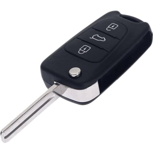 3 Buttons Remote Key Fob Shell Case Folding Flip Cover Uncut Blade For i20 i30 ix35 Car Replacement Key Case Shell