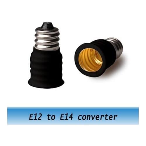 E12 to E14 Lamp Holder Converter Lamp Base Adapter LED Accessory 100pcs