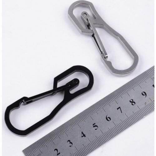 Camping Hiking Tools Multi-function Stainless Steel Survival Tool Hook Keychain Cutting Outdoor Tools Hanging Buckle Keyring